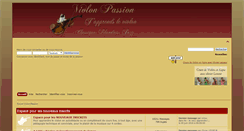 Desktop Screenshot of forum-violon-passion.fr