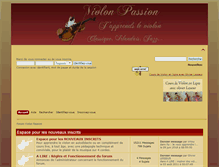 Tablet Screenshot of forum-violon-passion.fr